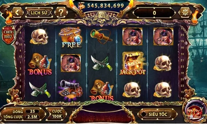 Pirate King Zowin Nhận diện các biểu tượng Pirate King Zowin