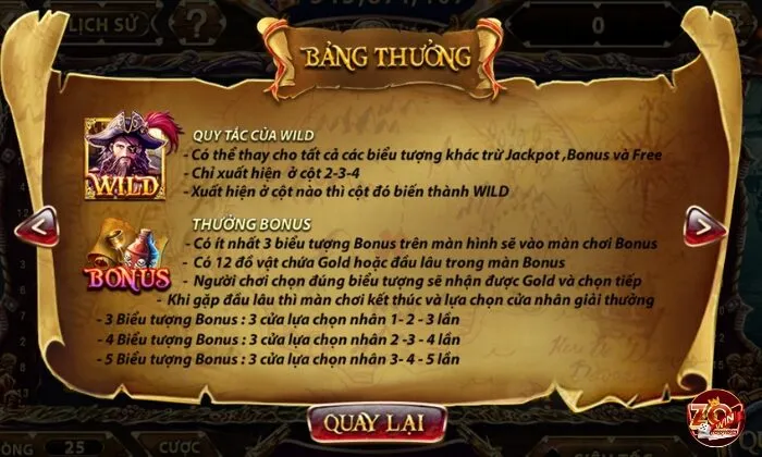 Pirate King Zowin Những điều cần lưu ý khi chơi Pirate King Zowin